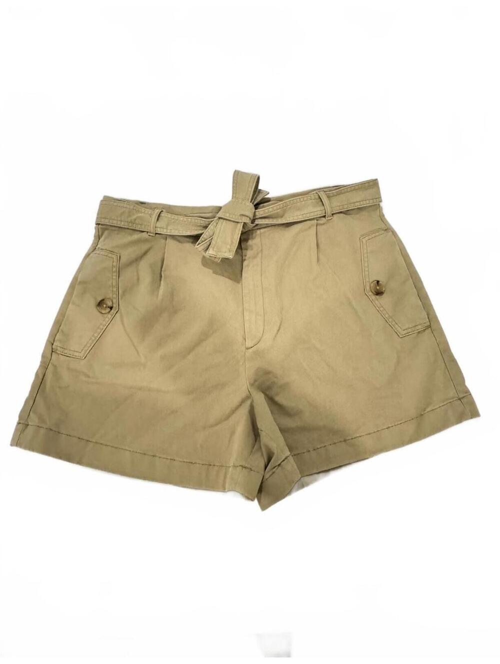 NWT Banana Republic Belted Authentic Chino Shorts Tan Khaki 16